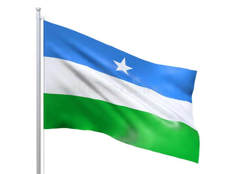 puntland flag waving white background close up isolated d render realistic national flag waving wind highly 169591753 - Wardeeq news