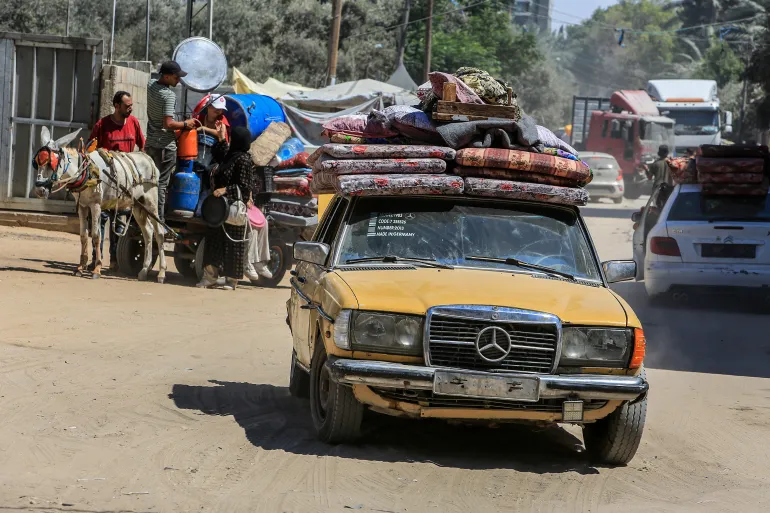 AA 20240821 35455172 35455153 ISRAELS EVACUATION ORDERS IN DEIR ALBALAH DISPLACE PALESTINIANS AGAIN 1724254953 - Wardeeq news