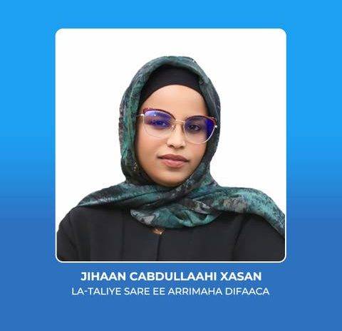 Xasan Sheekh oo xil sare u magacaabay Jihaan Cabdullaahi Xasan Madaxweyne Xasan