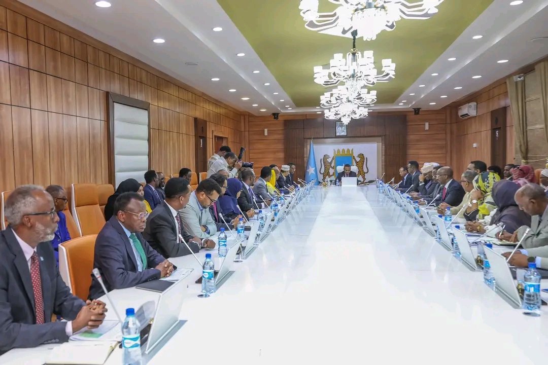 Wasiirrada Xukuumadda Jamhuuriyadda Federaalka Soomaaliya, oo maanta yeeshay kulankoodii caadiga