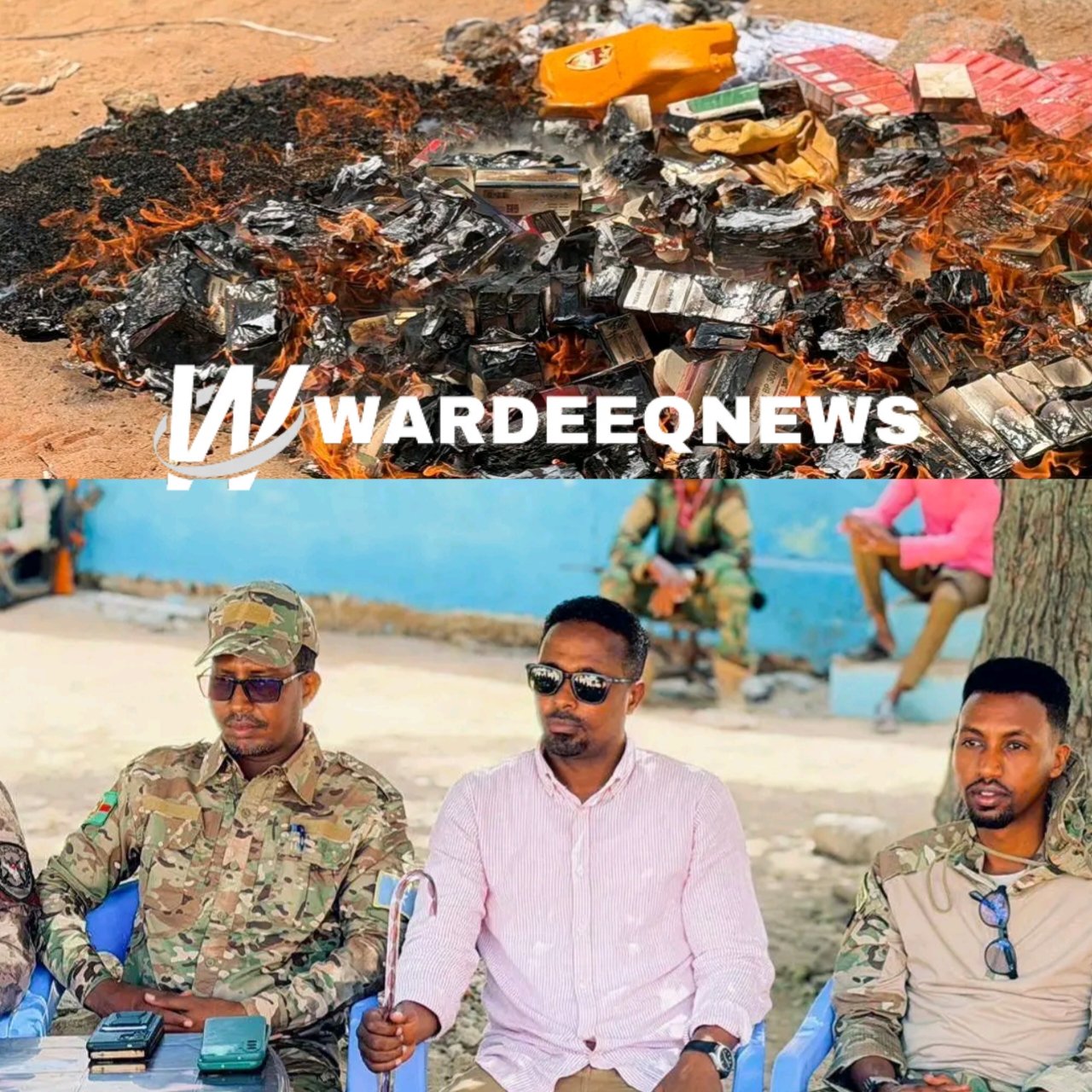 Saldhigga Booliiska Degmada Barawe ku gubay maandooriyeyaal lagu soo qabtay howlgallo