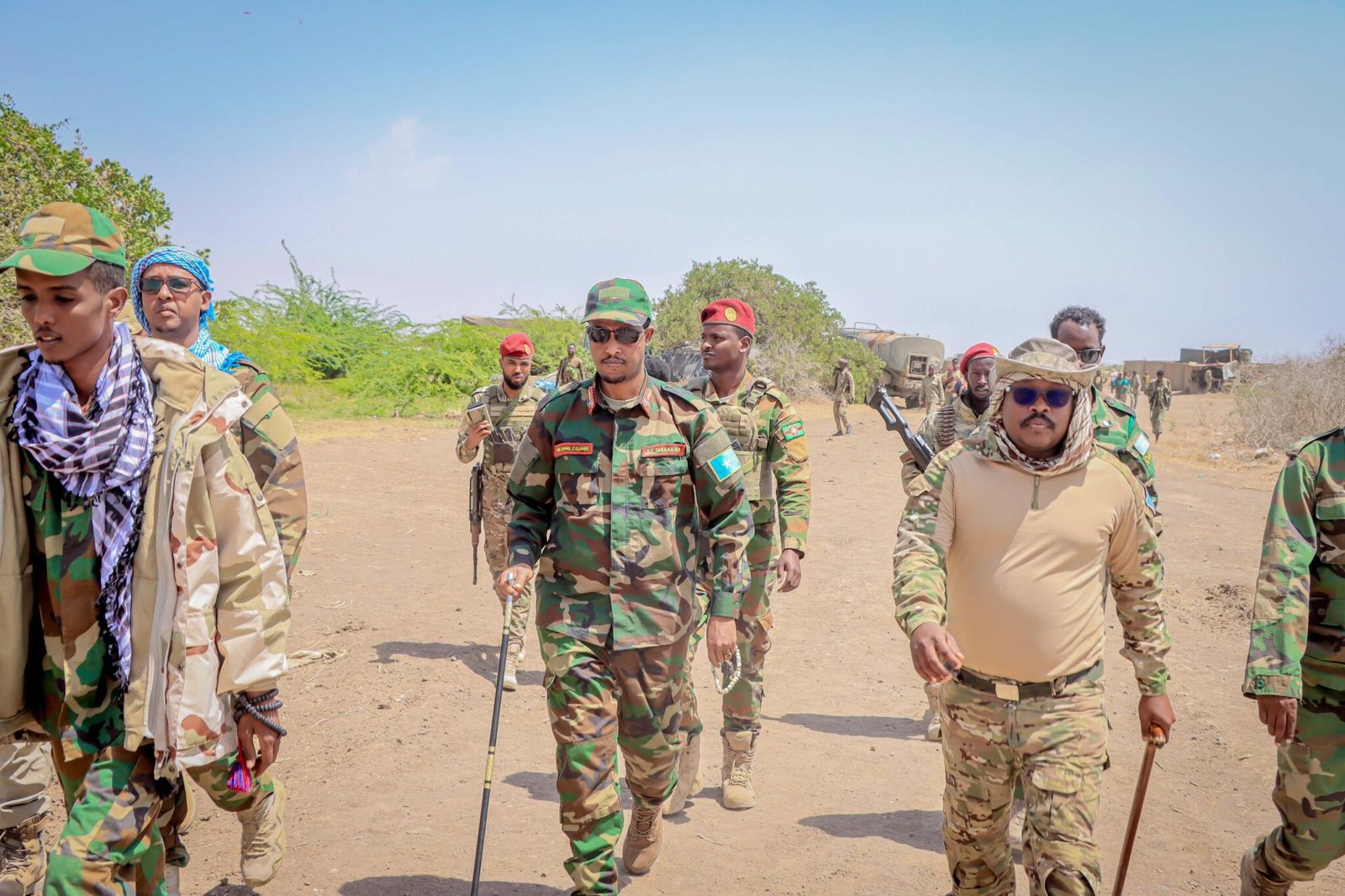 Taliyaha ciidanka Dhulka oo tagay deegaano laga saaray Al-shabaab.