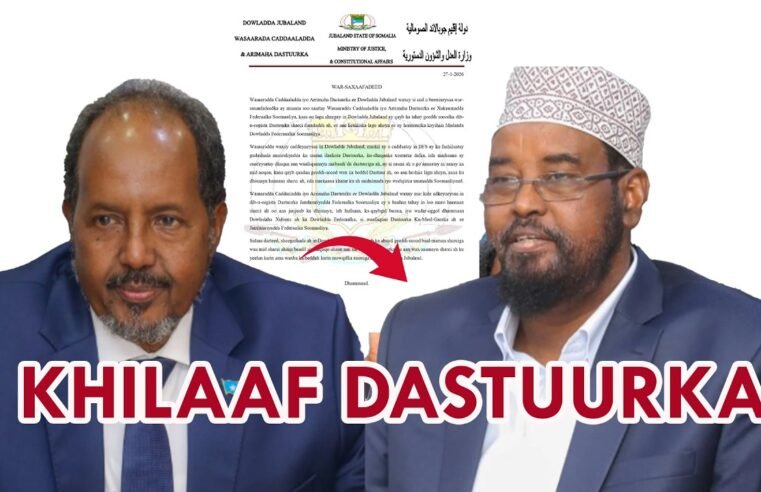 Maamulka Jubbaland oo Diidmo Cad ka Muujiyay Wax-ka-beddelka Dastuurka