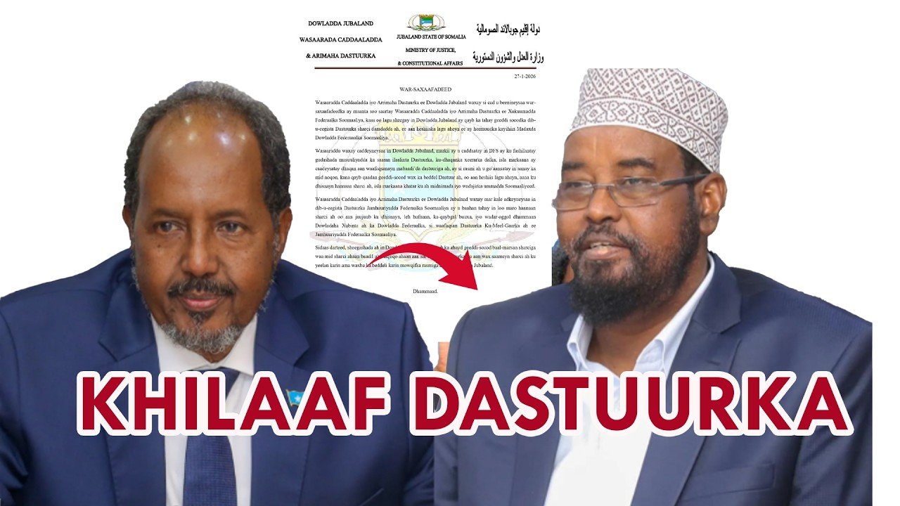 Maamulka Jubbaland oo Diidmo Cad ka Muujiyay Wax-ka-beddelka Dastuurka