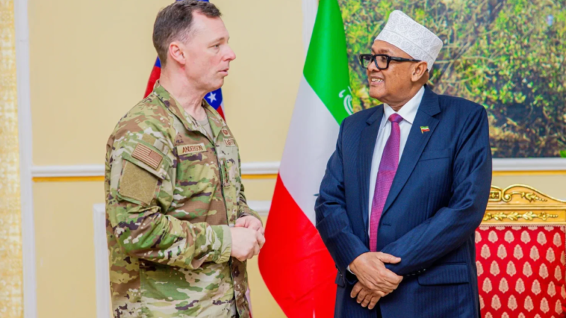 Mareykanka iyo Somaliland: Xogta Dhismaha Saldhigga oo Isa Soo Taraysa”